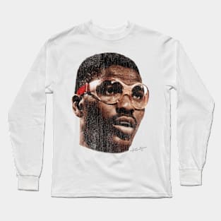 Hakeem Olajuwon Big Face Long Sleeve T-Shirt